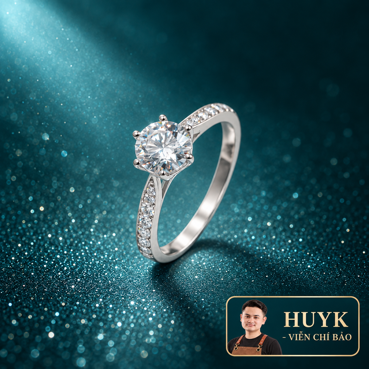 NHẪN NỮ 6 CHẤU - HuyK Mê Kim Hoàn - N0004