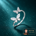 Nhẫn hồ điệp freesize - HuyK Mê Kim Hoàn - N400025