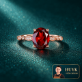 NHẪN NGỌC HỒNG LỰU - HuyK Mê Kim Hoàn - N464002
