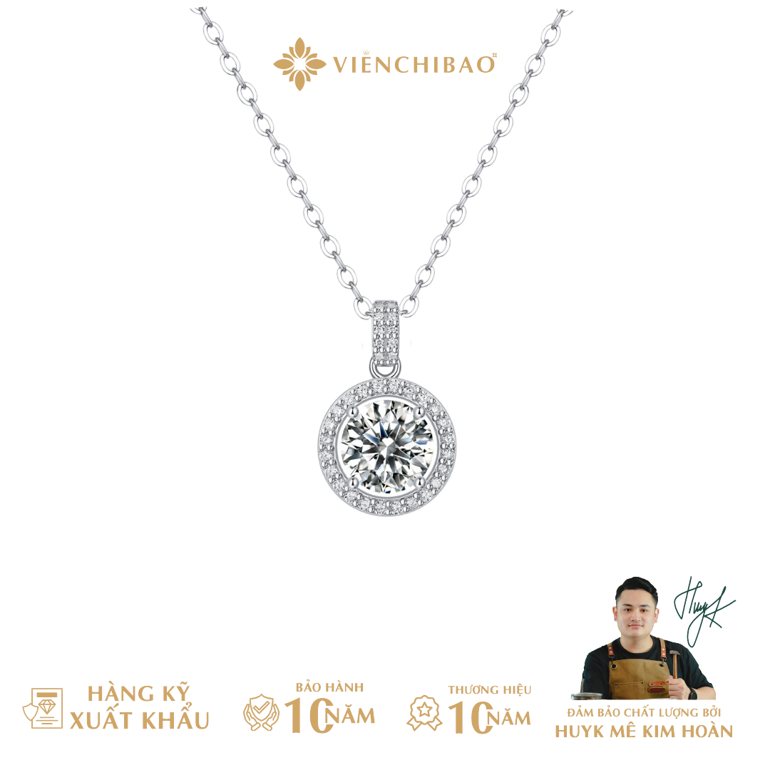 Dây Chuyền Moissanite 6.5Li - HuyK Mê Kim Hoàn - D0006-00-S-WH