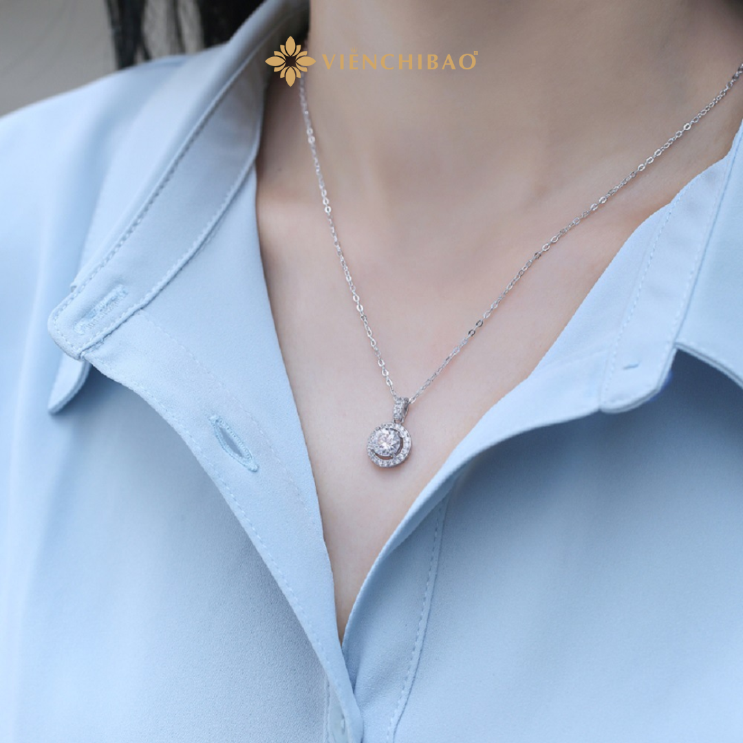 Dây Chuyền Moissanite 6.5Li - HuyK Mê Kim Hoàn - D0006-00-S-WH
