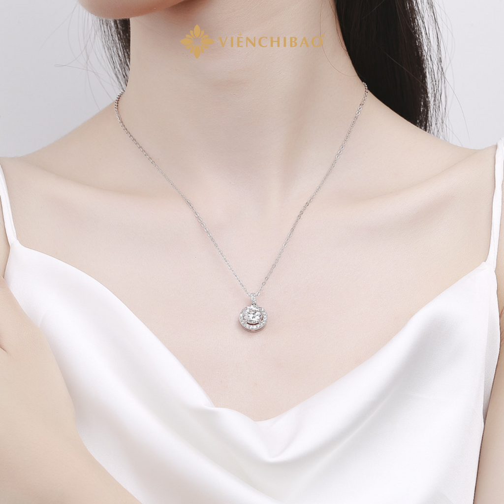 Dây Chuyền Moissanite 6.5Li - HuyK Mê Kim Hoàn - D0006-00-S-WH
