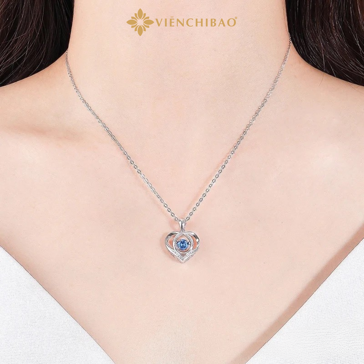 DÂY CHUYỀN TRÁI TIM - HuyK Mê Kim Hoàn -  D0001