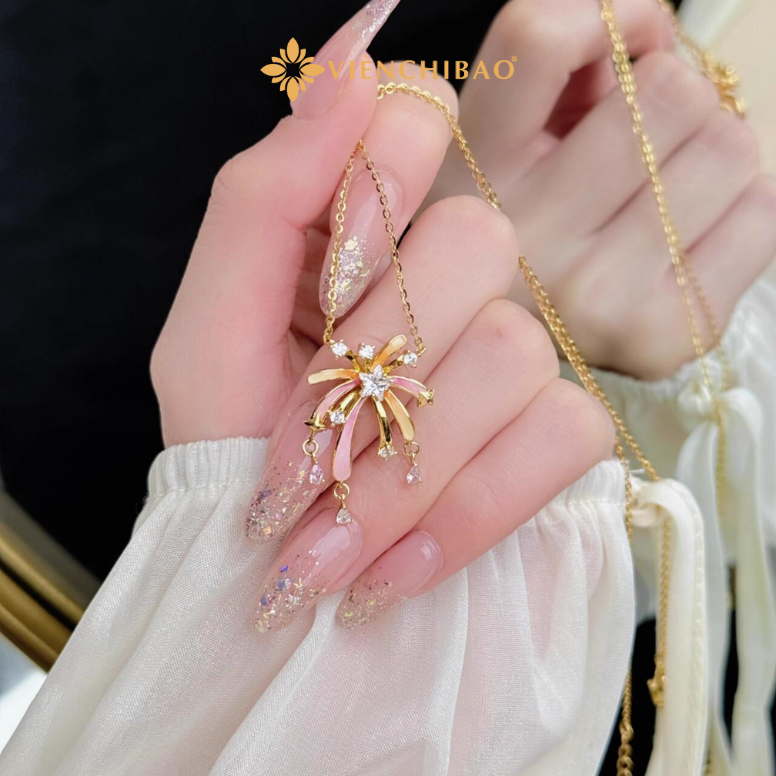 Dây chuyền pháo hoa - HuyK Mê Kim Hoàn - D0018