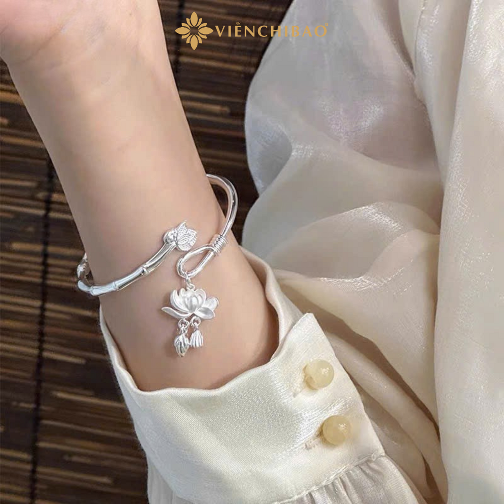 Kiềng tay liên hoa - HuyK Mê Kim Hoàn - K400011