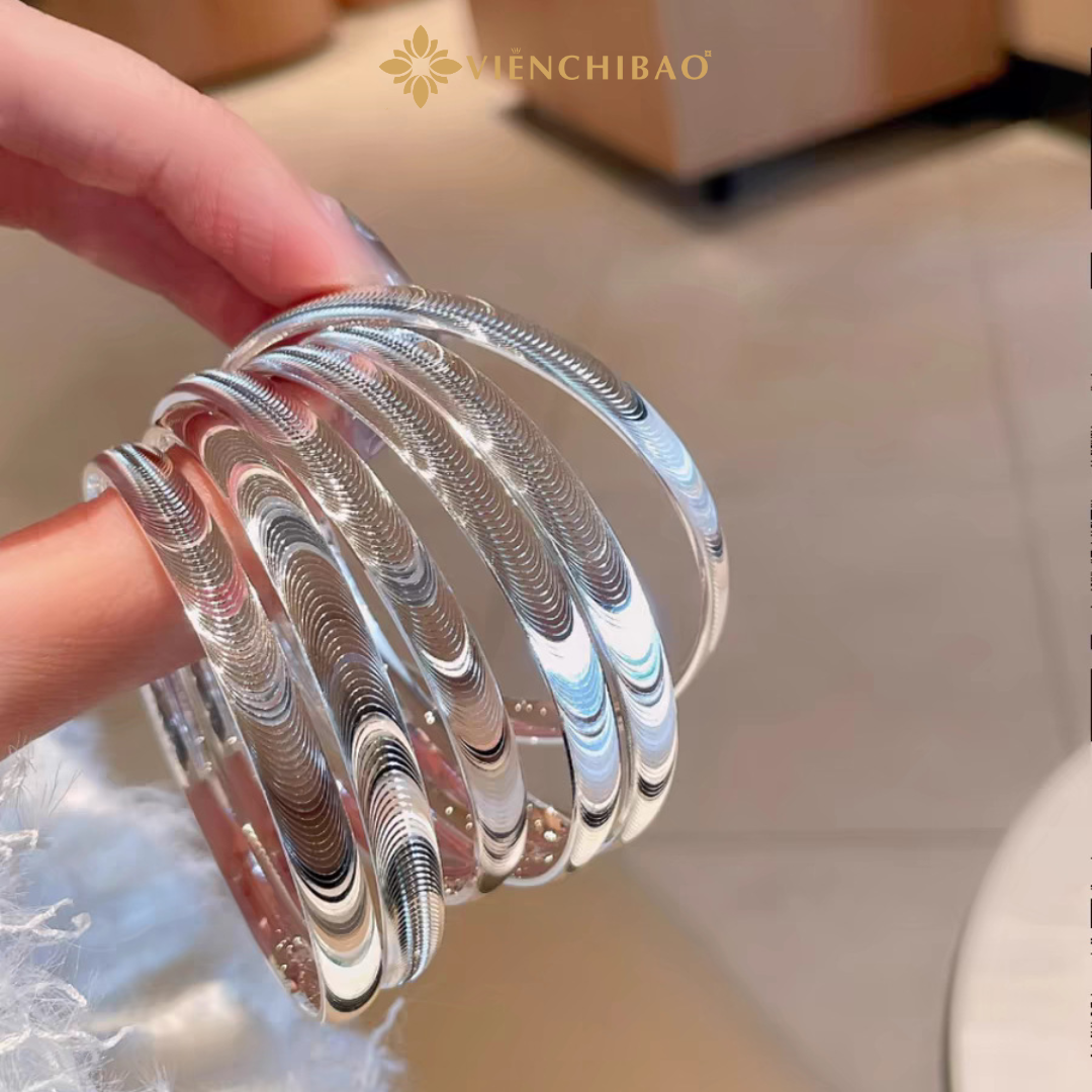 Kiềng Tay Mắt Mèo Bản Kín - HuyK Mê Kim Hoàn - K0002
