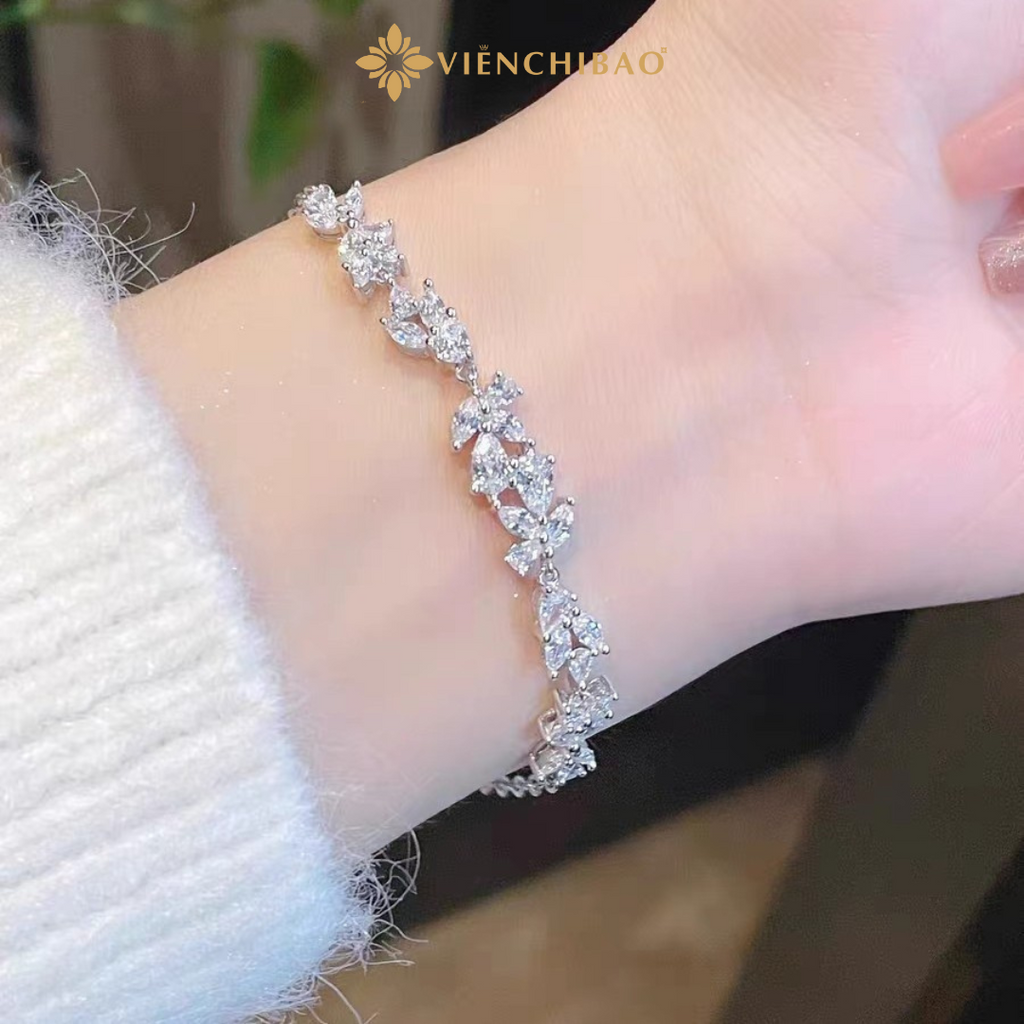Lắc tay hoa tử đằng - HuyK Mê Kim Hoàn - L0028