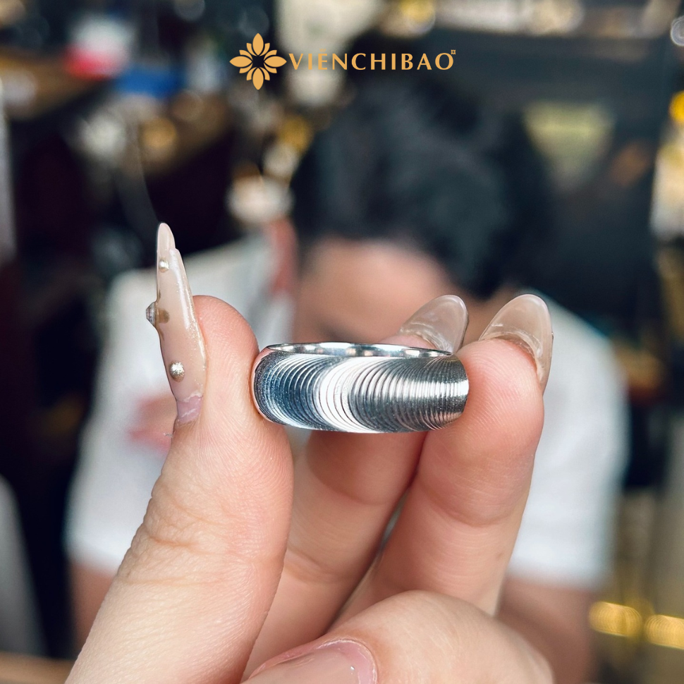 NHẪN MẮT MÈO BẢN 8LI - HuyK Mê Kim Hoàn - N0033