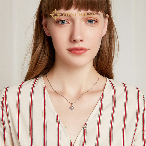 DÂY CHUYỀN 4 CÁNH MOISSANITE - HuyK Mê Kim Hoàn - D0009