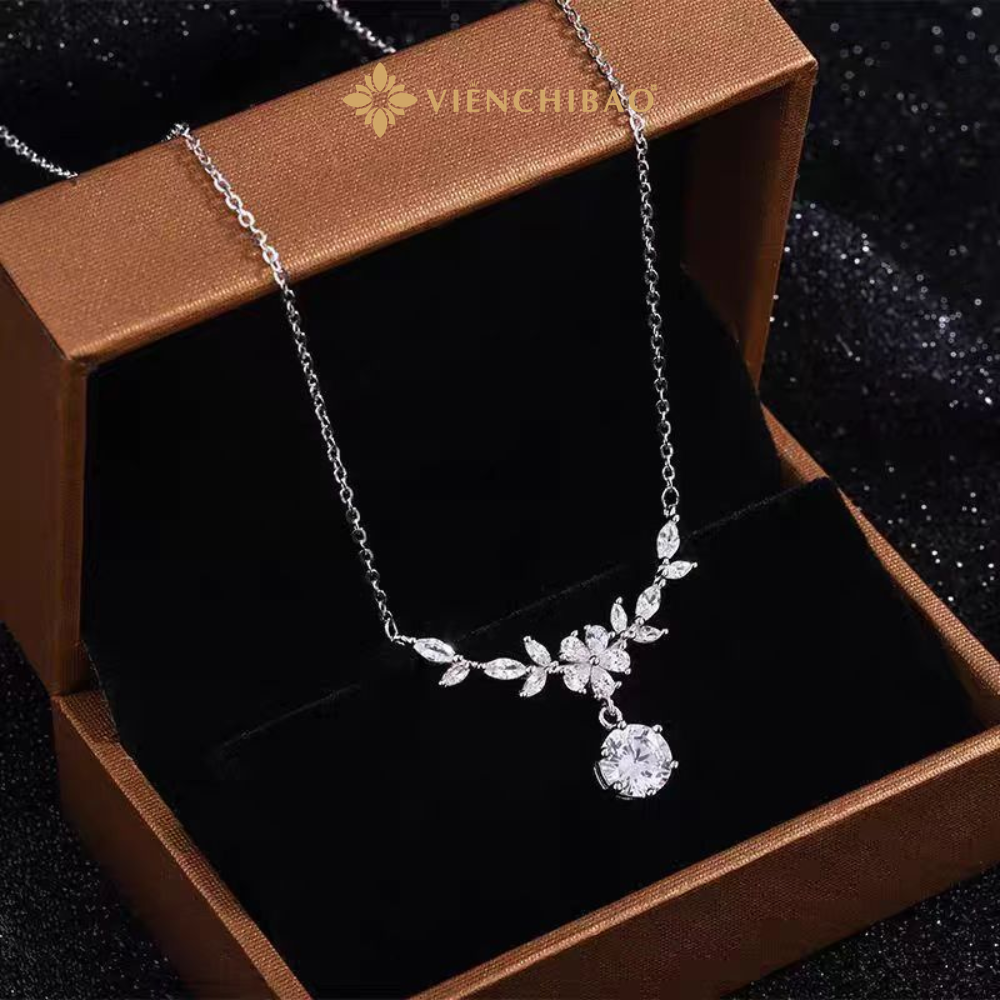 DÂY CHUYỀN HOA ANH ĐÀO - HuyK Mê Kim Hoàn - D400359