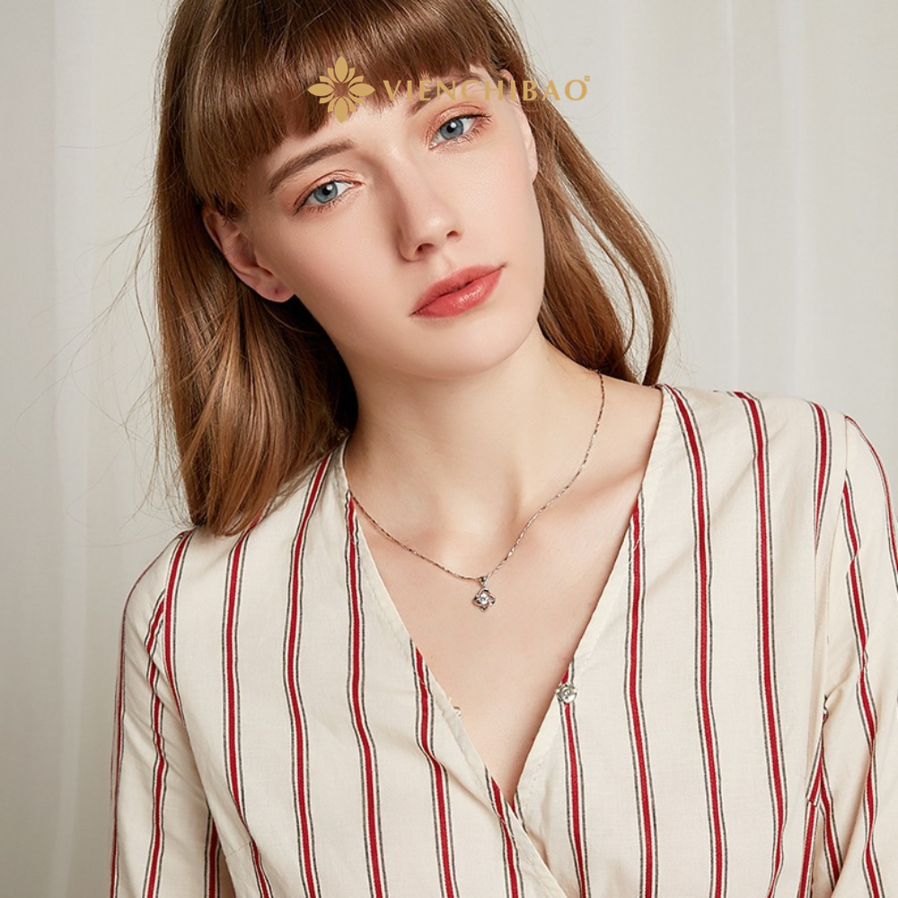 DÂY CHUYỀN 4 CÁNH MOISSANITE - HuyK Mê Kim Hoàn - D0009