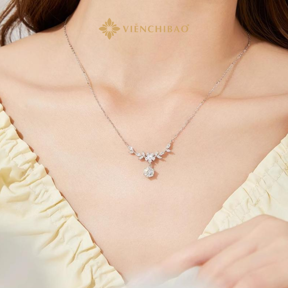 DÂY CHUYỀN HOA ANH ĐÀO - HuyK Mê Kim Hoàn - D400359
