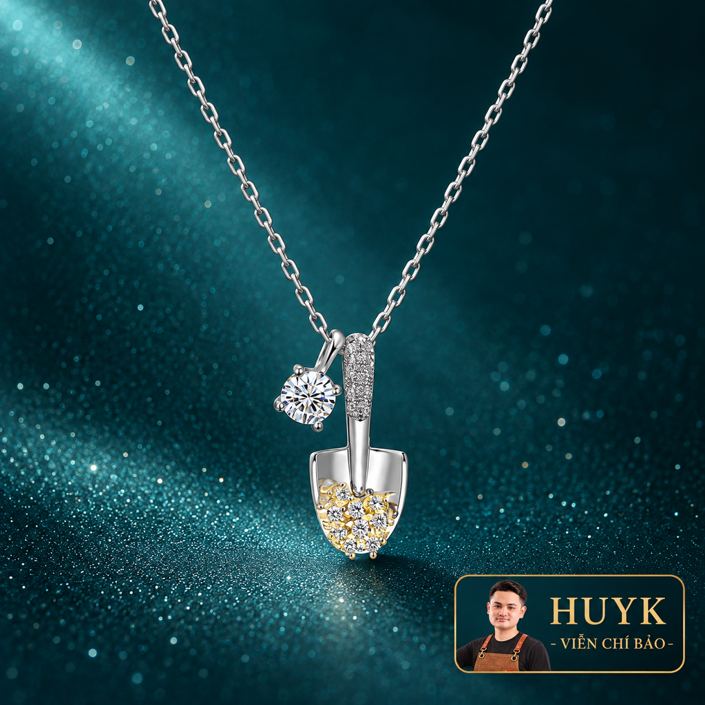 Dây Chuyền Xẻng Ngọc - HuyK Mê Kim Hoàn - D401088