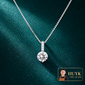 Dây chuyền mặt đá moissanite S925 - HuyK Mê Kim Hoàn - D400483